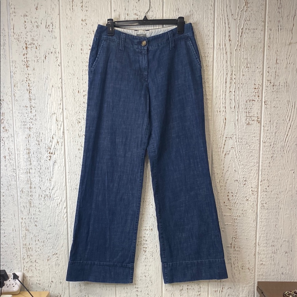 Stylish Blue Wide-Leg Jeans